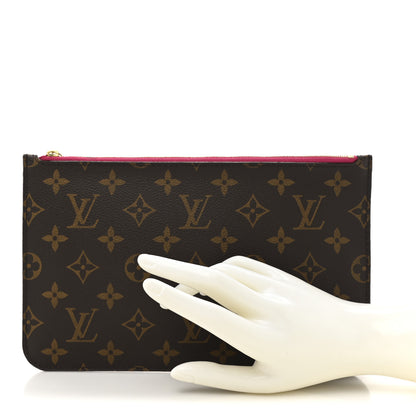 Louis Vuitton Monogram Neverfull MM GM Pochette Pivoine 2 of 8