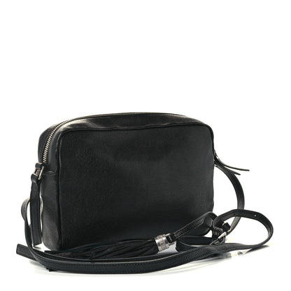 Saint Laurent Calfskin Monogram Embossed Small Lou Camera Bag Black 3 of 10