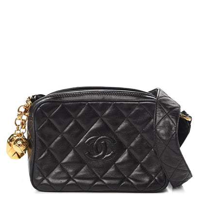 Chanel Lambskin Quilted Camera Case Black 1 of 12