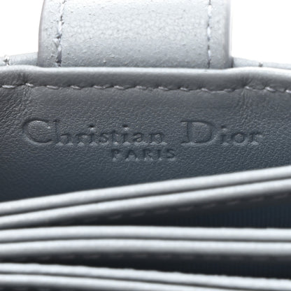Christian Dior Lambskin Cannage Lady Dior 5-Gusset Card Holder Cloud Blue 6 of 8