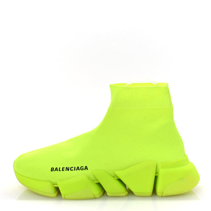 Balenciaga Technical 3D Recycled Knit Womens Speed 2.0 Sneakers 36 Monocolor Yellow Fluo 1 of 7