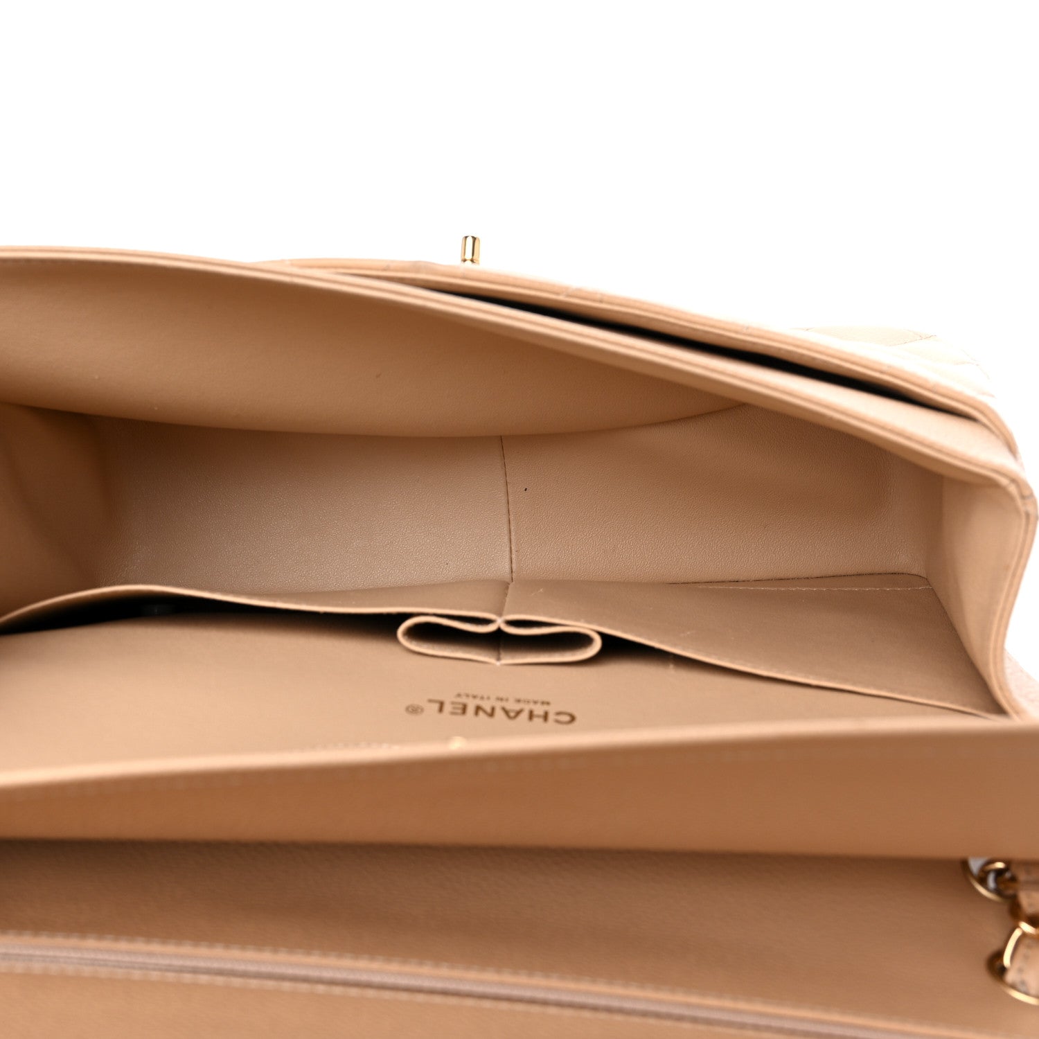 Chanel Caviar Quilted Jumbo Double Flap Beige Clair 5 of 14