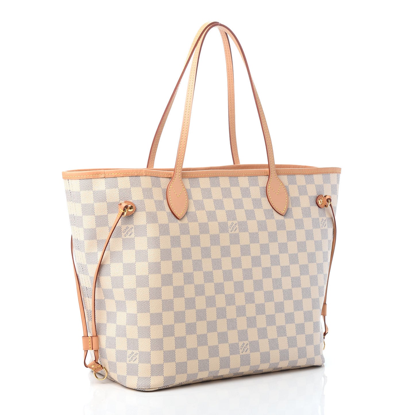 Damier Azur Neo Neverfull MM Rose Ballerine