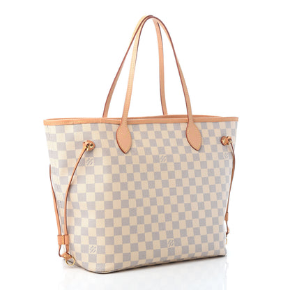 Louis Vuitton Damier Azur Neo Neverfull MM Rose Ballerine 3 of 8