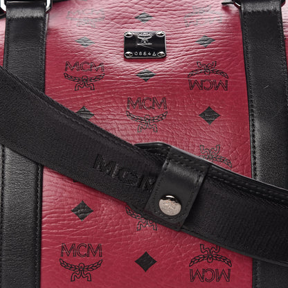 MCM Visetos Large Traveler Weekender Bag Scooter Red 10 of 10