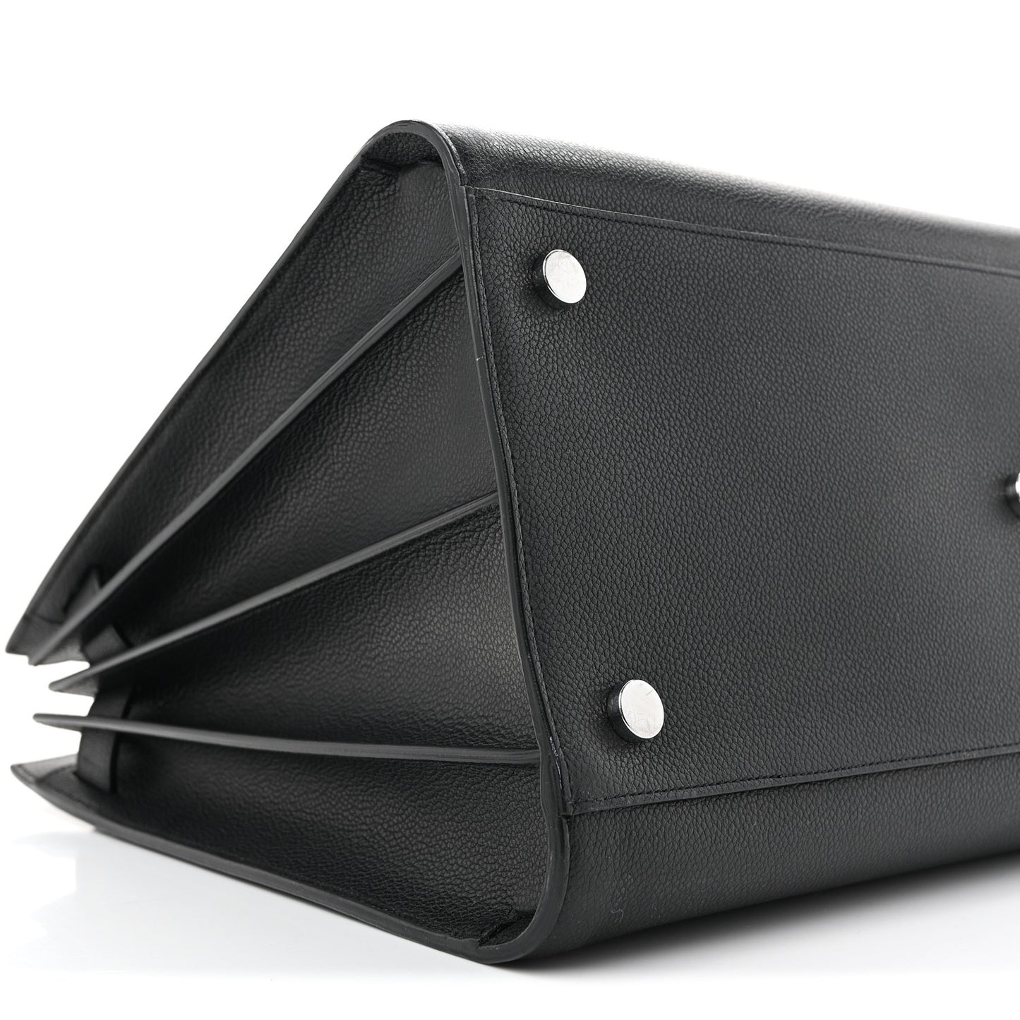 Grained Calfskin Large Sac De Jour Carryall Black