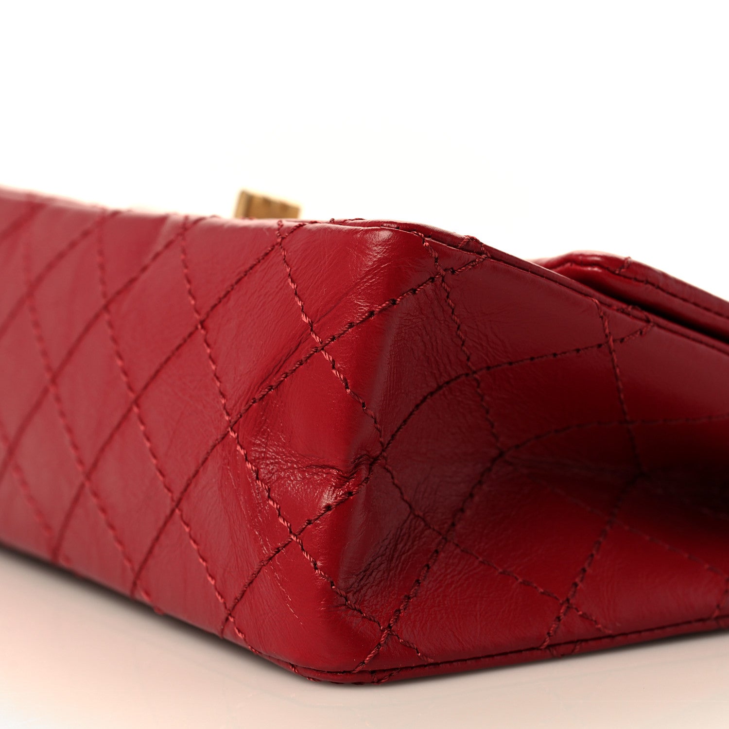 Chanel Aged Calfskin Quilted 2.55 Reissue Mini Flap Red 8 of 9