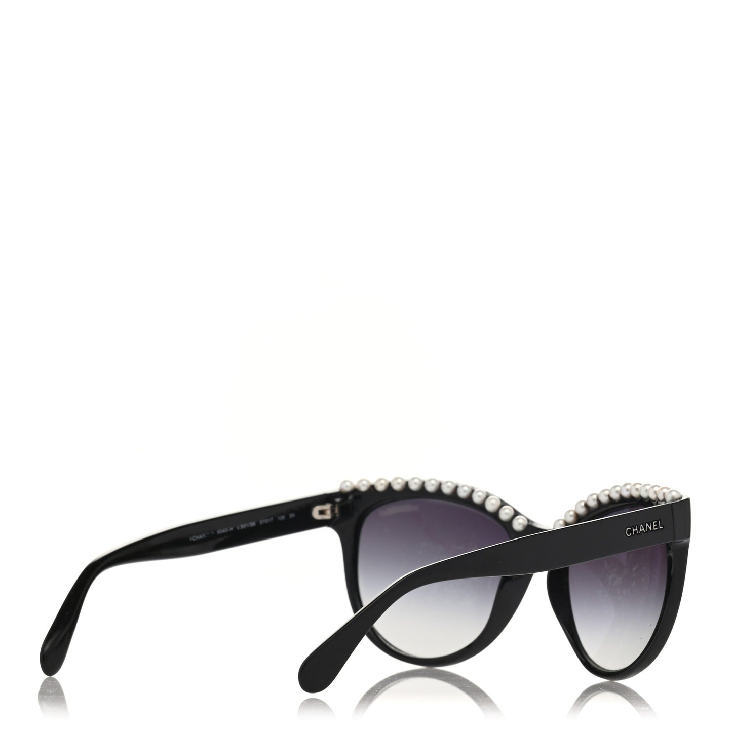 Freshwater Cultured Pearl Butterfly Sunglasses 6040-H Black