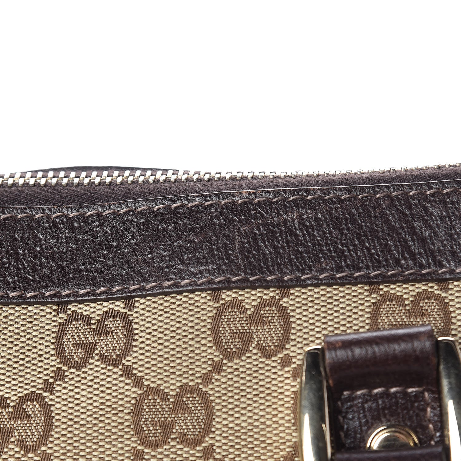 Gucci Monogram Medium Abbey Tote Dark Brown 17 of 19