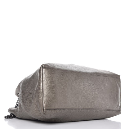 Gucci Metallic Pebbled Calfskin Medium Soho Chain Shoulder Bag Sasso 4 of 8