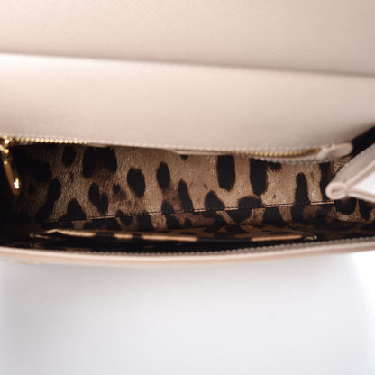 Dolce & Gabbana Dauphine Calfskin Medium Miss Sicily Satchel Rosa Carne 7 of 8