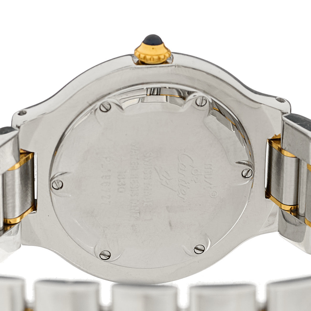 Cartier Stainless Steel 18K Yellow Gold 31mm Must De 21 Quartz Watch 4 of 4