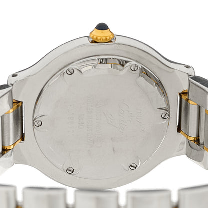 Cartier Stainless Steel 18K Yellow Gold 31mm Must De 21 Quartz Watch 4 of 4