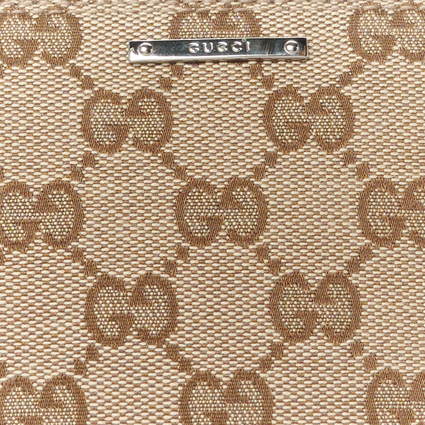 Monogram Web Boat Pochette Brown