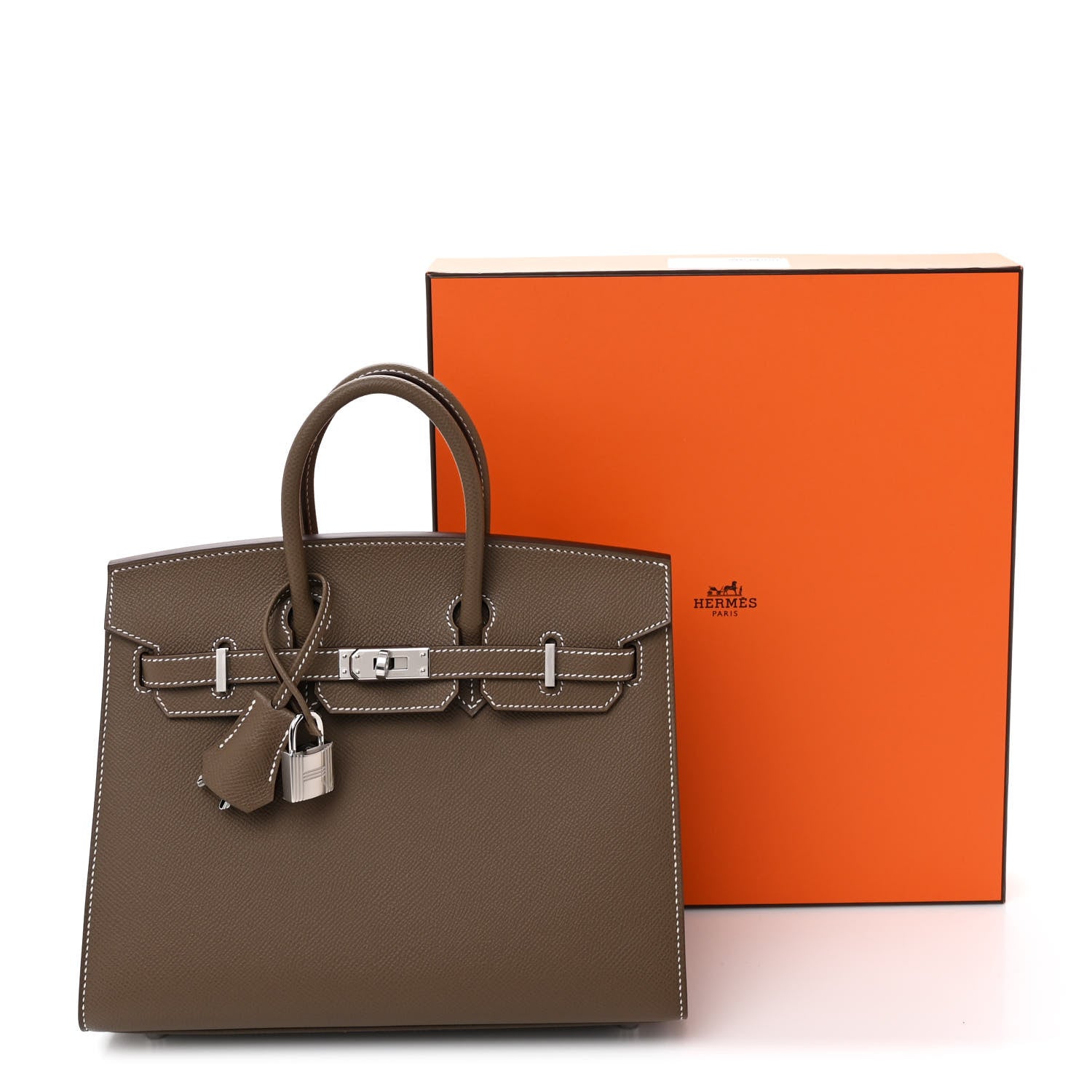 Hermes Epsom Birkin Sellier 25 Etoupe 11 of 11