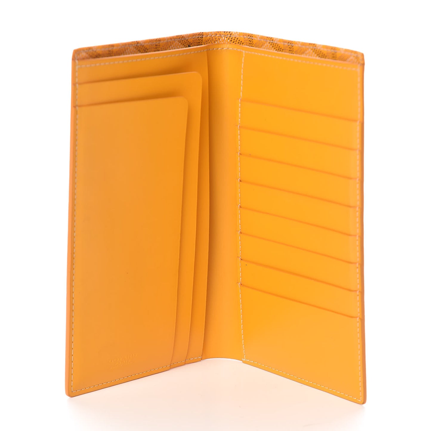 Goyardine Long Bi-Fold Wallet Yellow