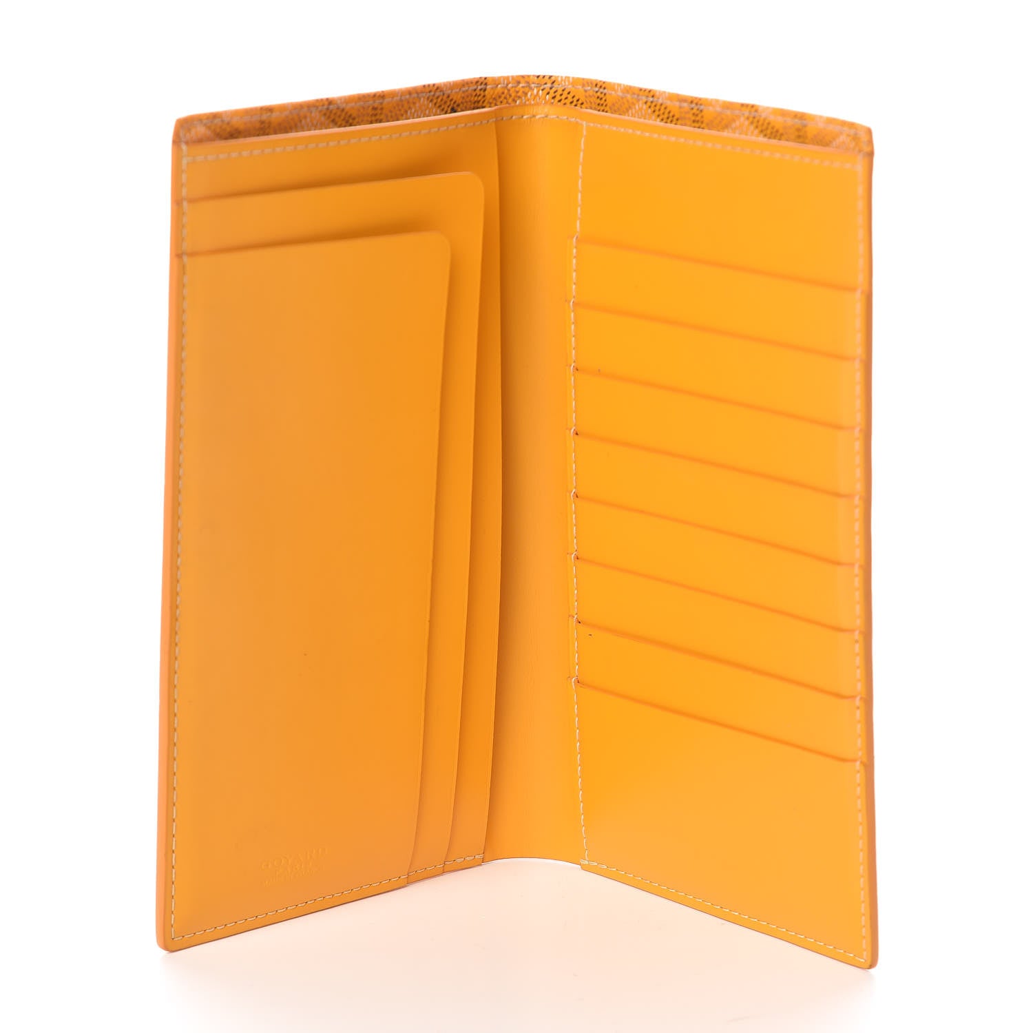 Goyard Goyardine Long Bi-Fold Wallet Yellow 5 of 6