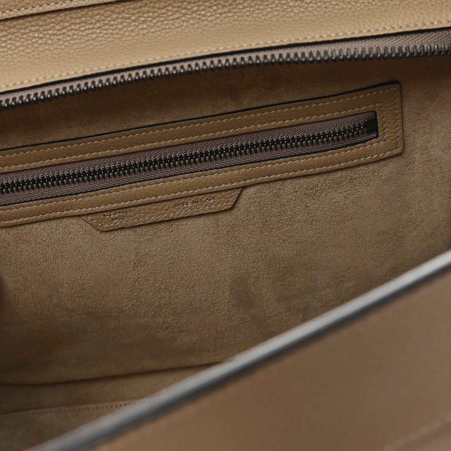 Drummed Calfskin Mini Luggage Dune