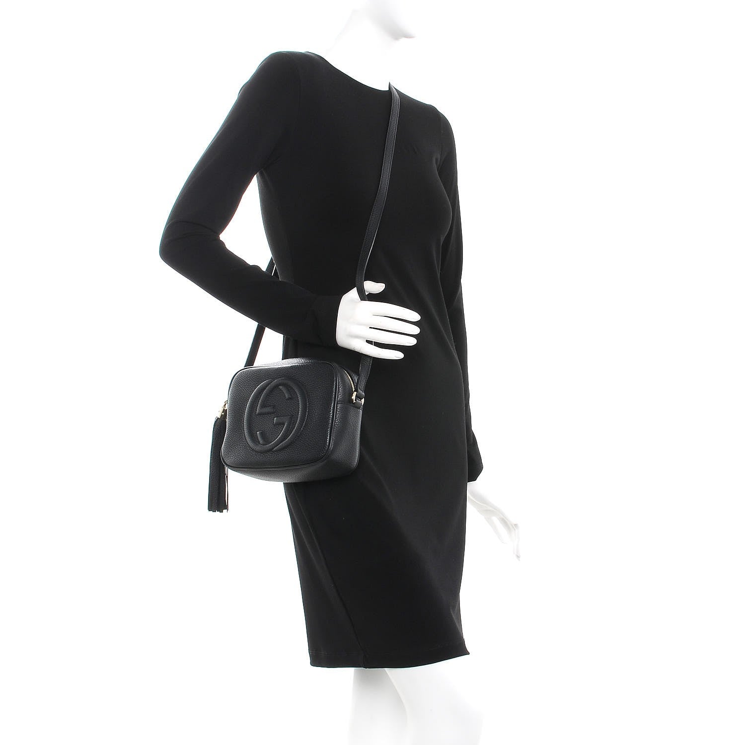 Gucci Pebbled Calfskin Small Soho Disco Bag Black 2 of 7