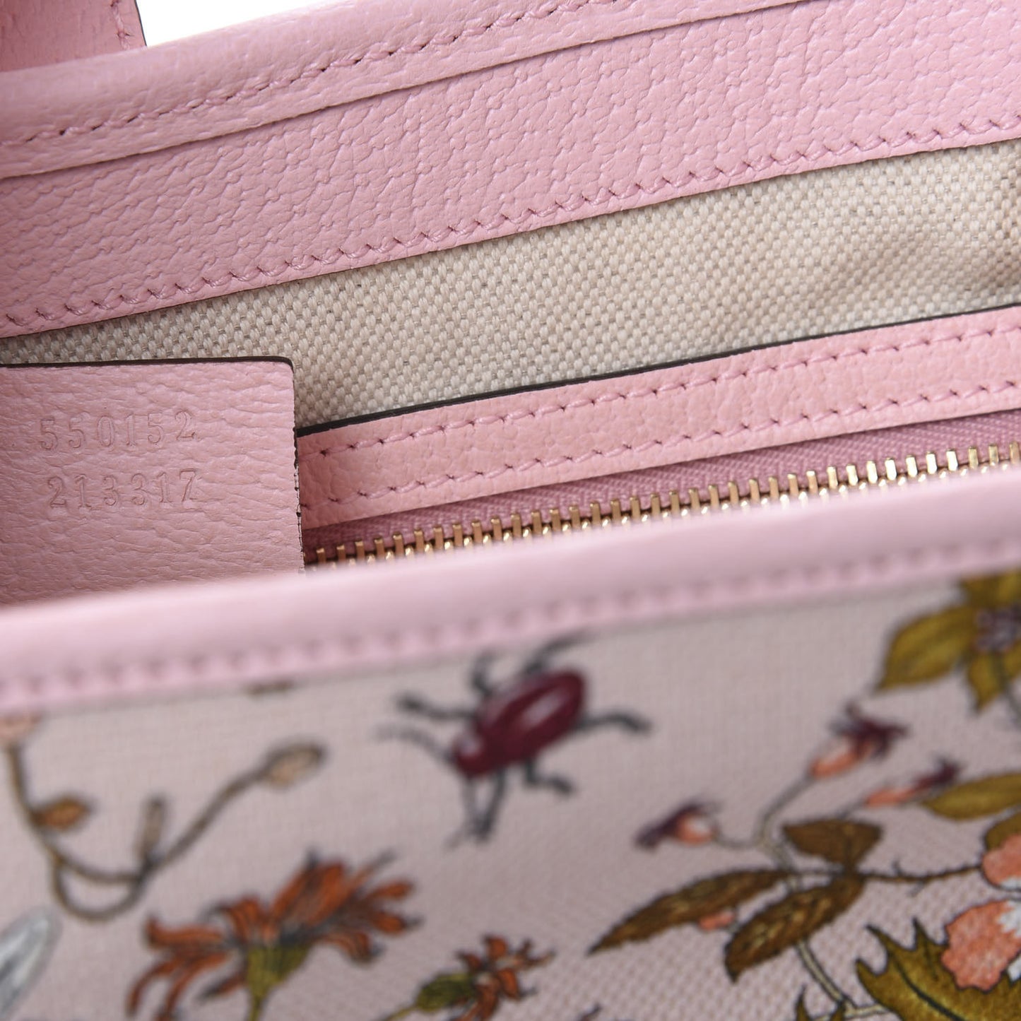 Canvas Flora Medium Jackie Hobo Light Pink