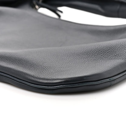 The Row Grained Calfskin Small Everyday Shoulder Bag Midnight 8 of 9