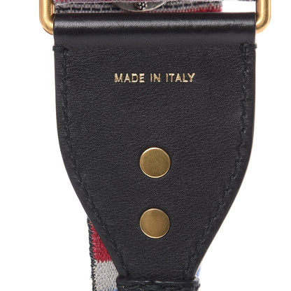 Christian Dior Canvas Embroidered Studded Rainbow Shoulder Strap 3 of 5