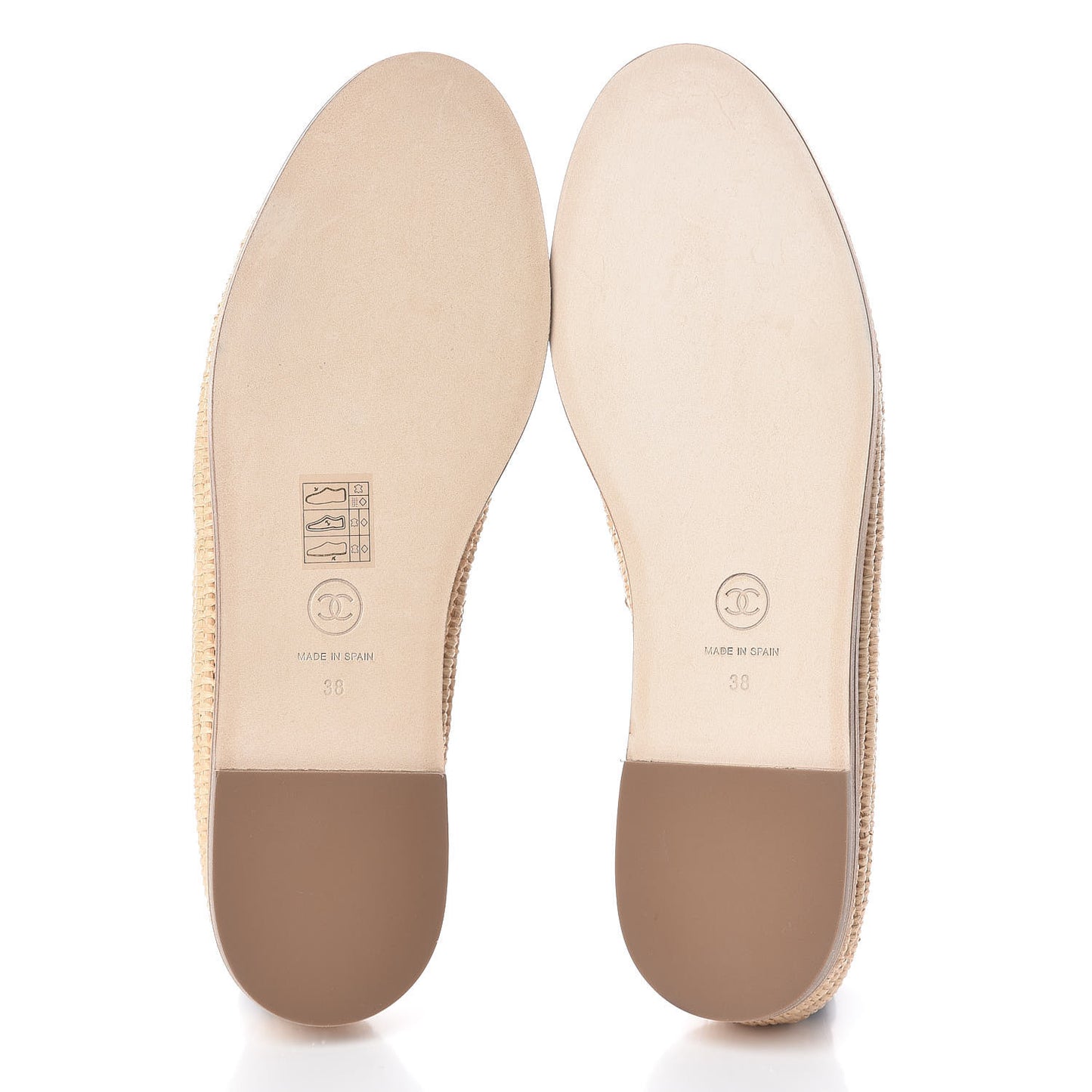 Lambskin Grosgrain CC Espadrilles 38 Black