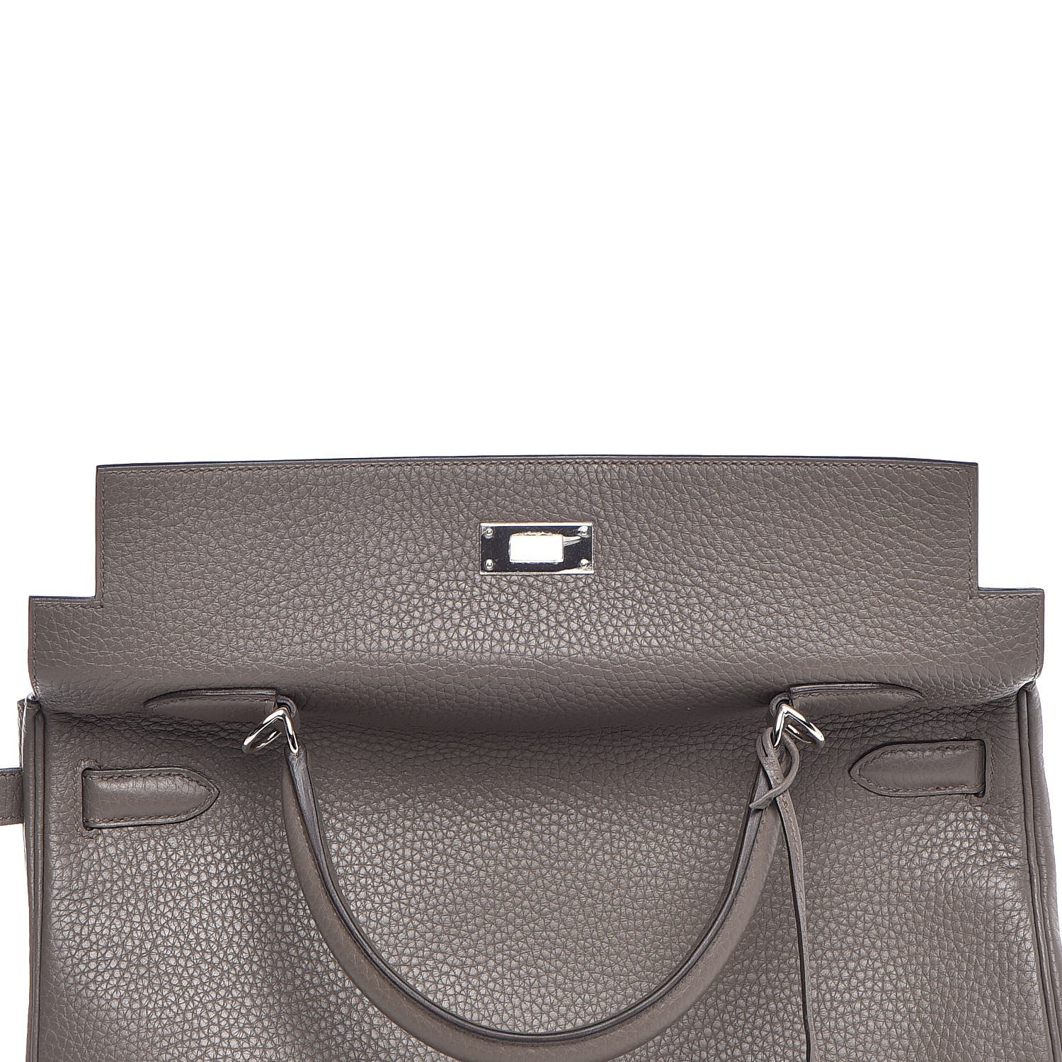 Hermes Taurillon Clemence Kelly Retourne 35 Etain 14 of 40