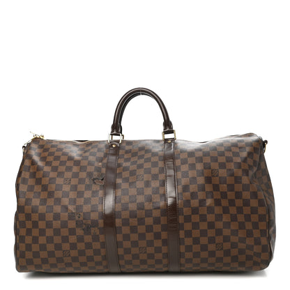 Louis Vuitton Damier Ebene Keepall Bandouliere 55 1 of 10