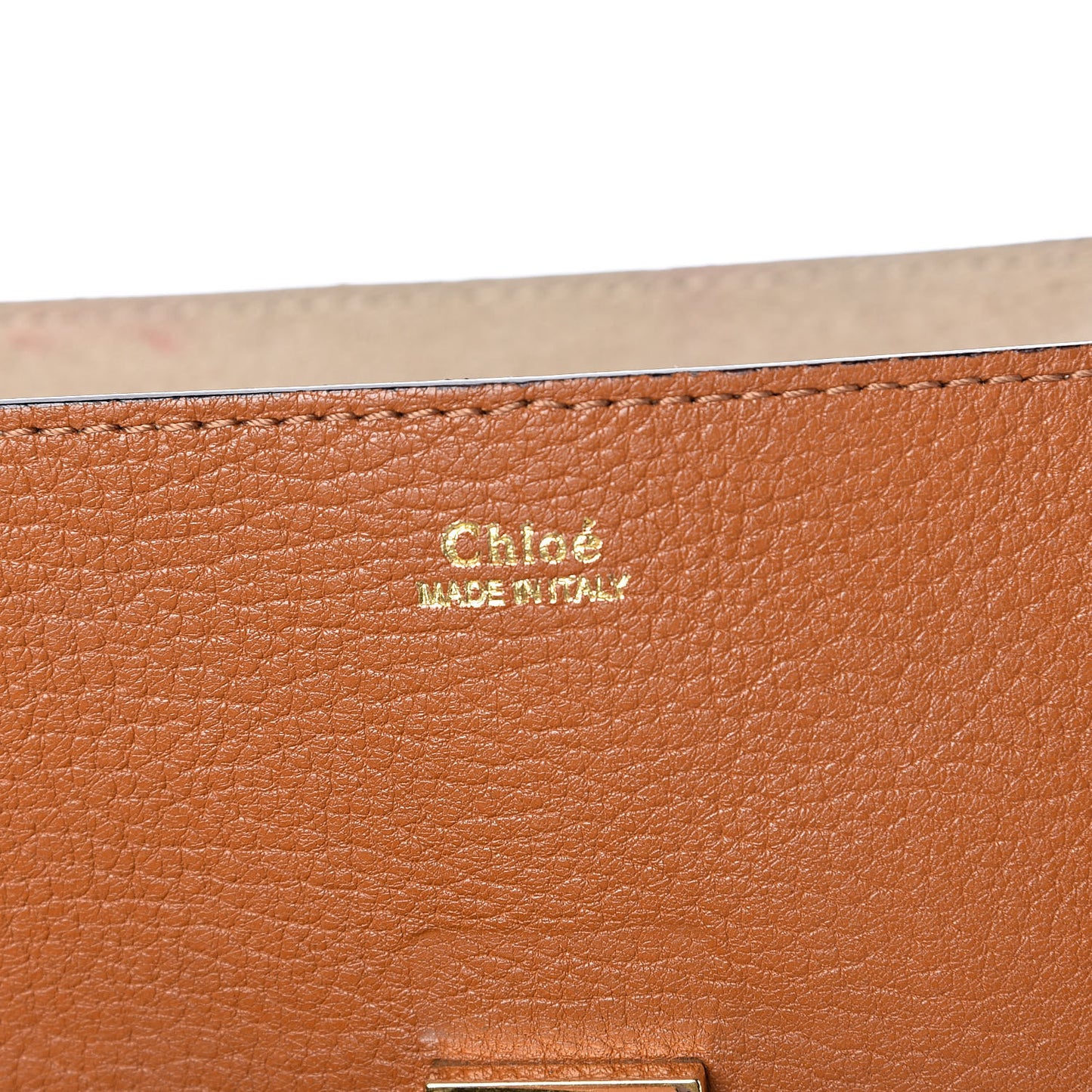 Grained Lambskin Drew Shoulder Bag Caramel