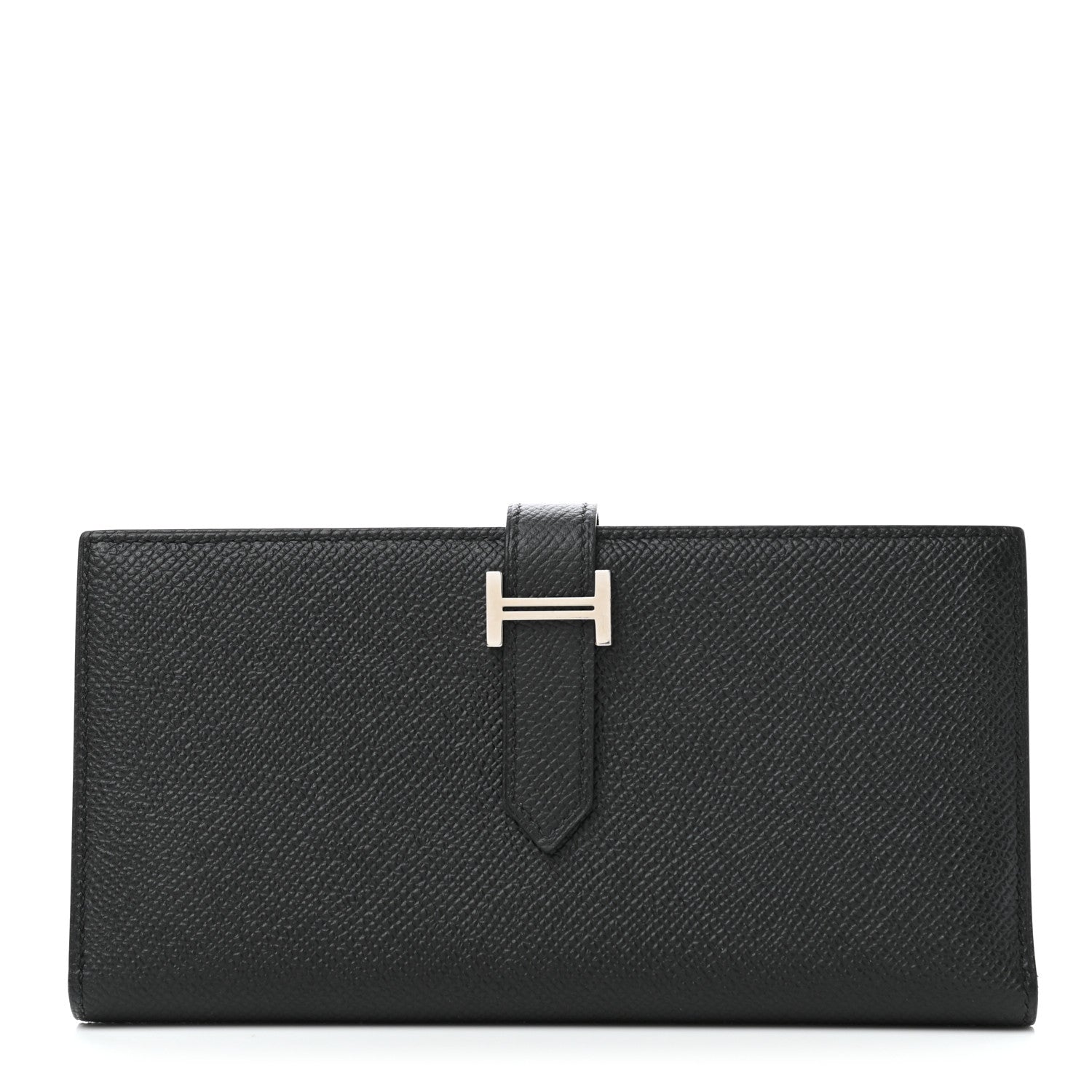 Hermes Epsom Bearn Gusset Wallet Black 1 of 8