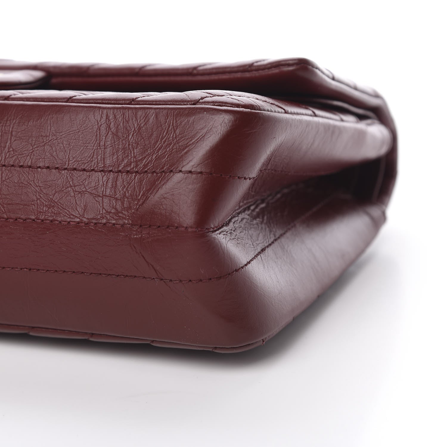 Chanel Aged Calfskin Chevron Quilted 2.55 Reissue 225 Flap Red 9 of 15