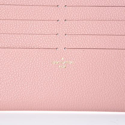 Louis Vuitton Calfskin Felicie Card Holder Insert Rose Ballerine 8 of 8