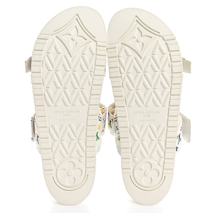 Louis Vuitton LV X TM Monogram Multicolor Bom Dia Comfort Mule Sandals 40 White 6 of 10