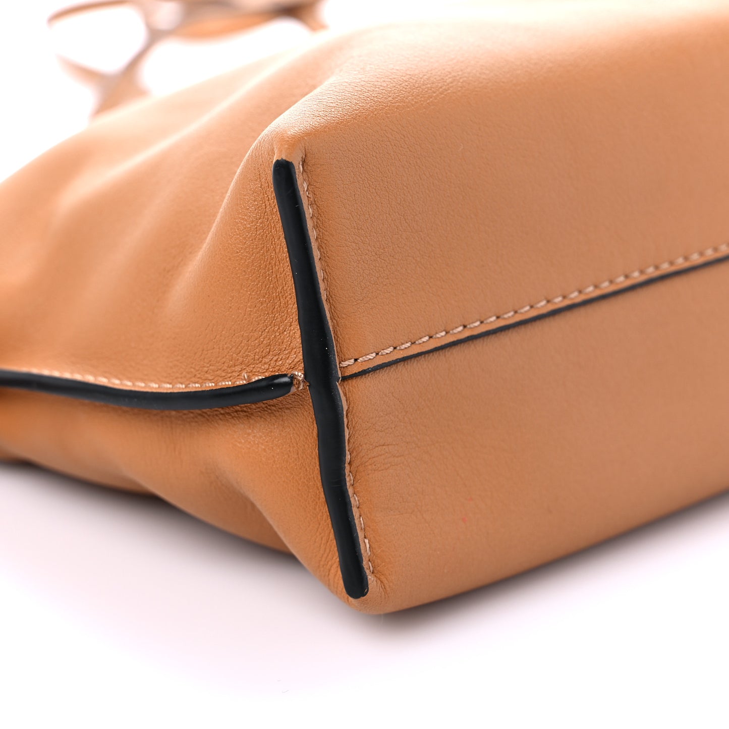 Calfskin Mini Flamenco Knot Clutch Warm Desert