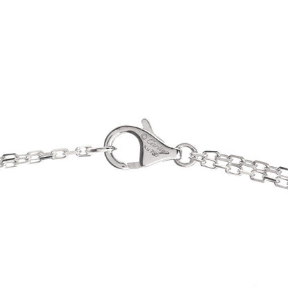 Cartier 18K White Gold 2 Diamond LOVE Necklace 5 of 8