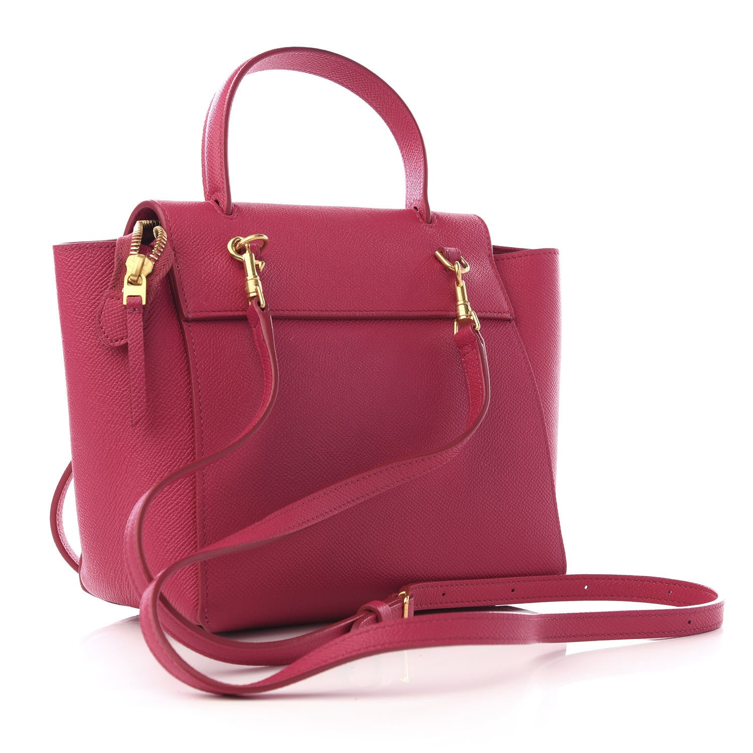 Celine Grained Calfskin Nano Belt Bag Pink 2 of 8