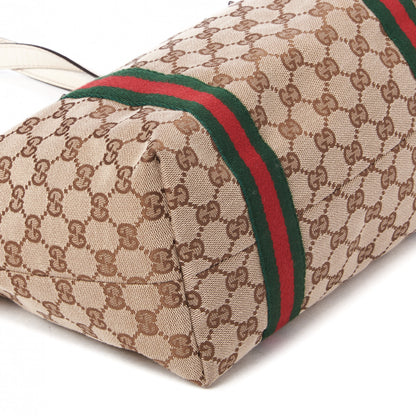 Gucci Monogram Medium Jolicoeur Tote White 6 of 8
