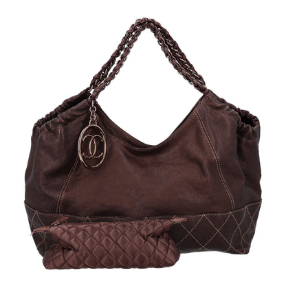 Chanel Metallic Calfskin Baby Coco Cabas Bronze 3 of 11