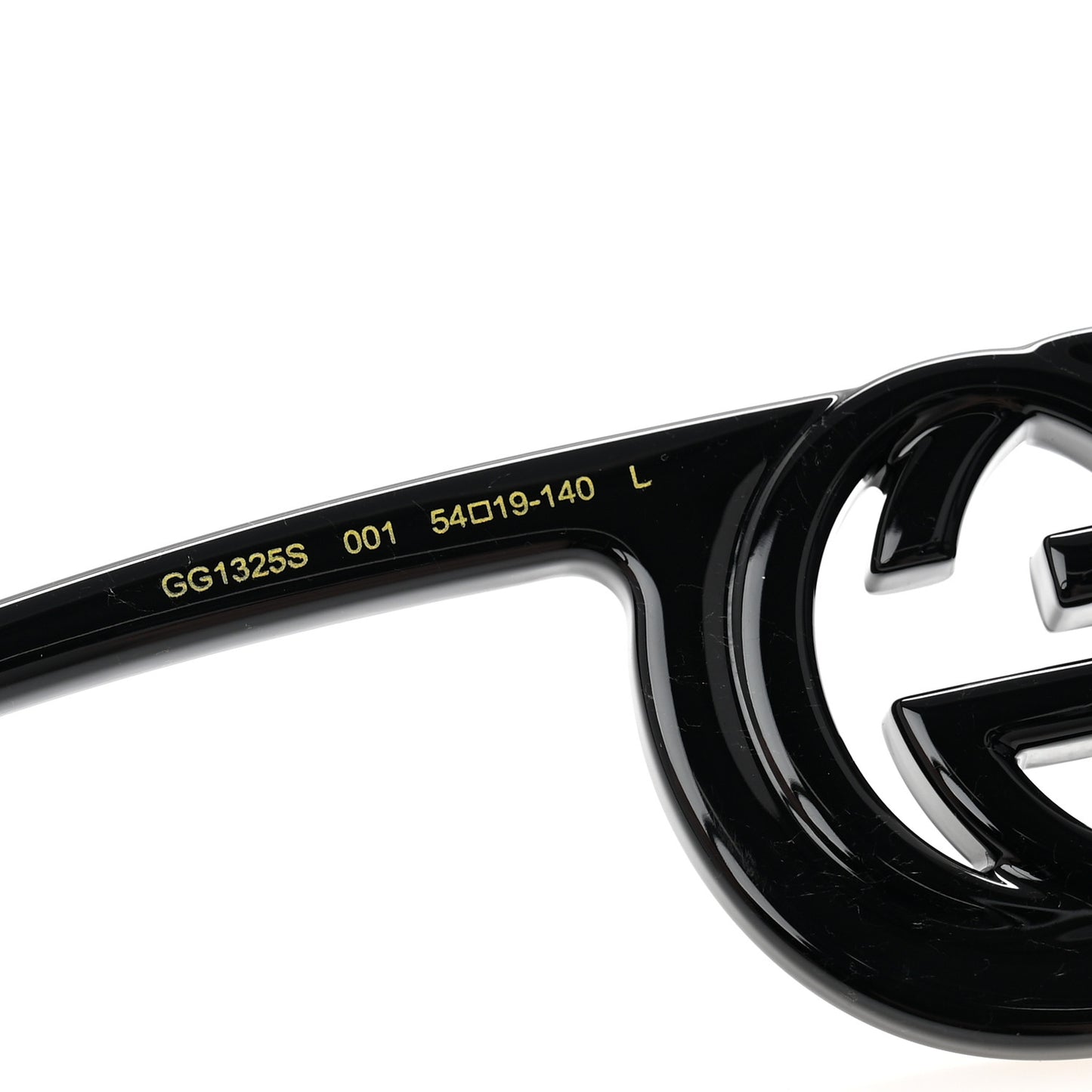 Acetate Chaise Rectangle Frame Sunglasses GG1325S Black