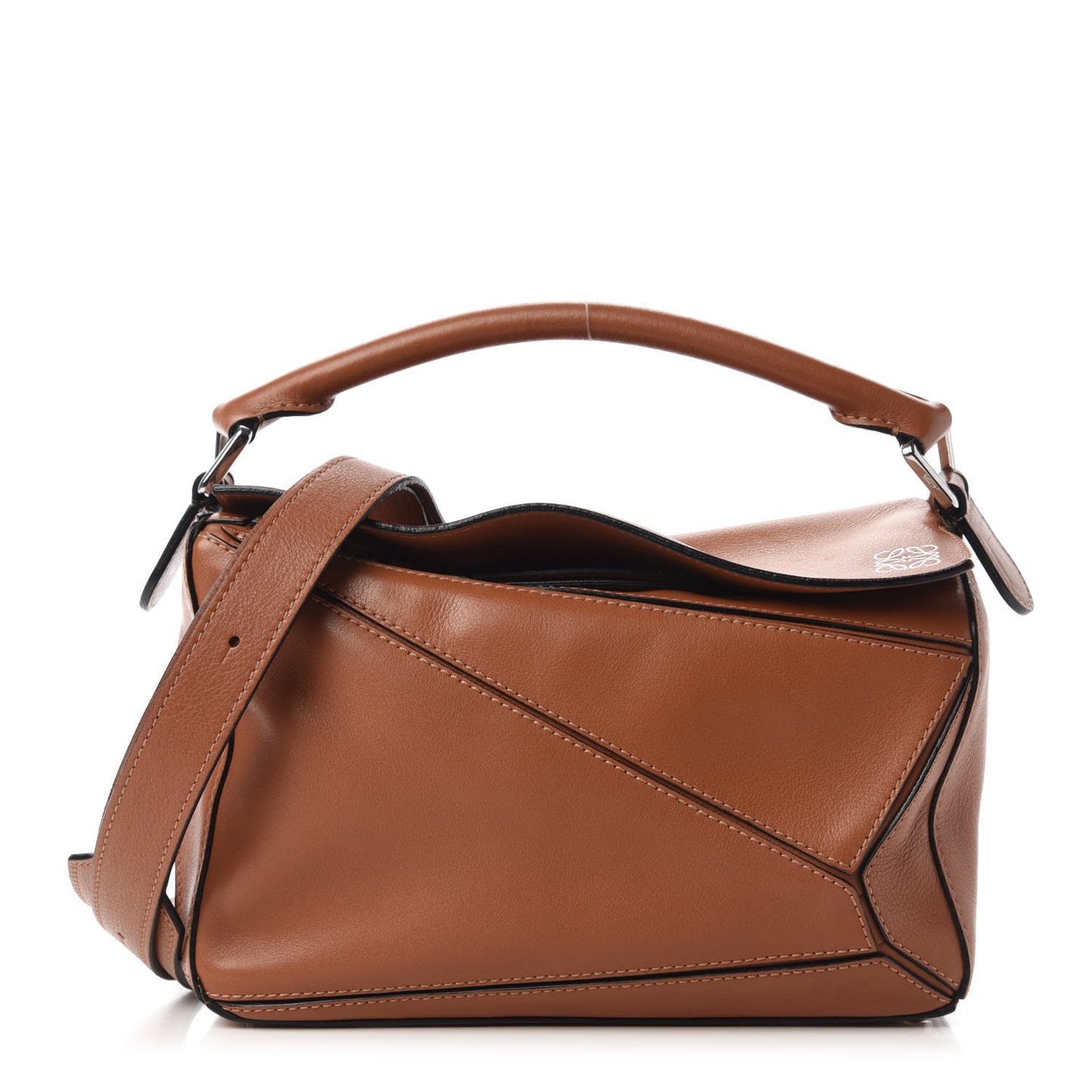 Calfskin Small Puzzle Bag Tan