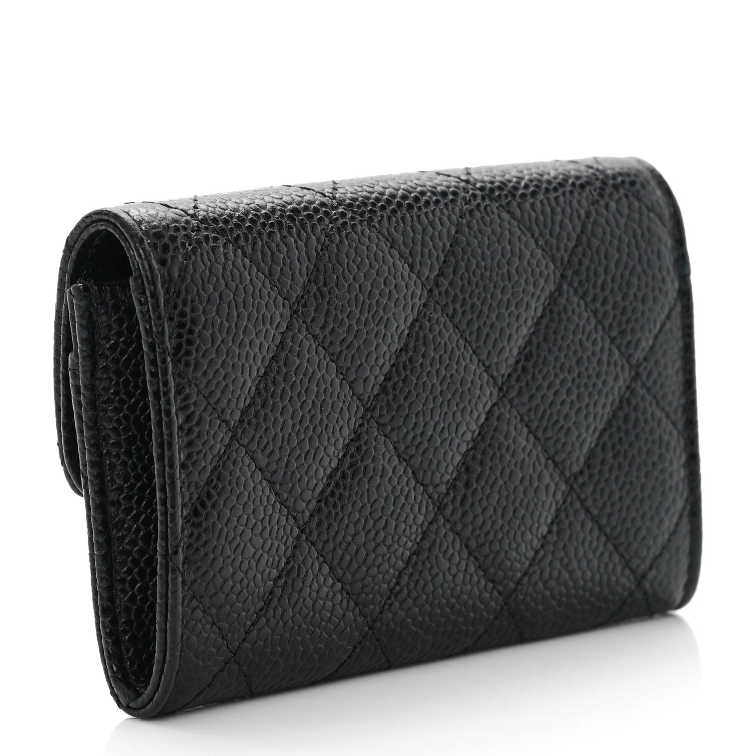 Chanel Caviar Quilted Flap Card Holder Black 3 of 9