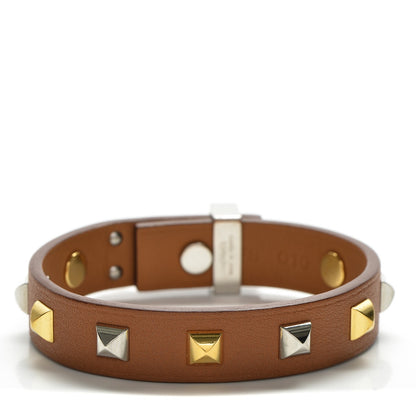 Hermes Swift Mini Dog Square Studded Bracelet T2 Gold 1 of 6