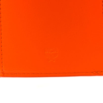 MCM Visetos Patent Trifold Wallet Cognac Orange 6 of 8