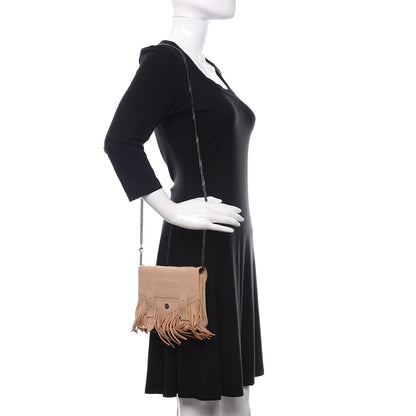 Proenza Schouler Lambskin Fringe PS1 Chain Wallet Beige 2 of 10