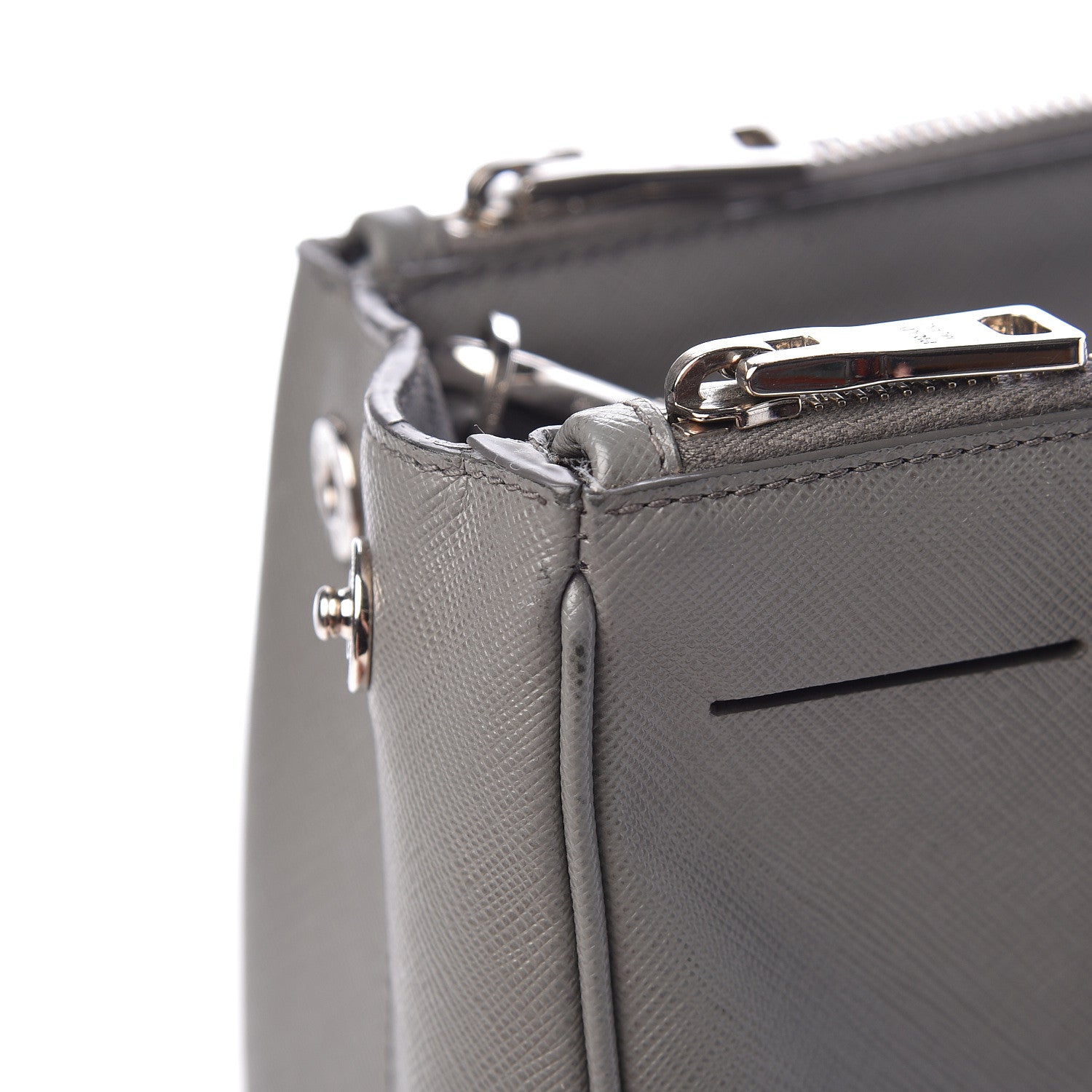 Prada Saffiano Small Galleria Double Zip Tote Marmo 9 of 18