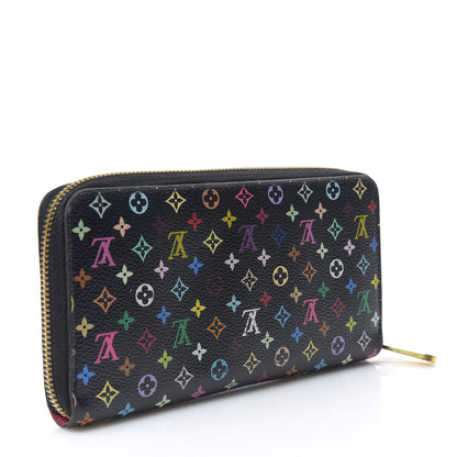 Louis Vuitton Monogram Multicolor Zippy Wallet Black Grenade 2 of 6