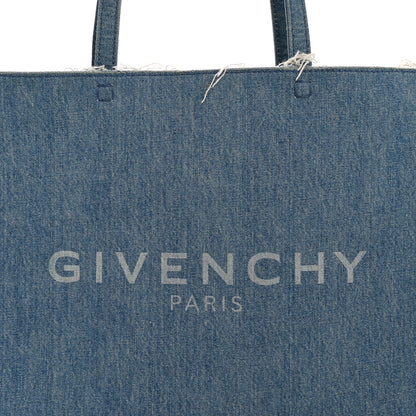 Givenchy Denim Logo Shopping Tote Light Blue 8 of 10