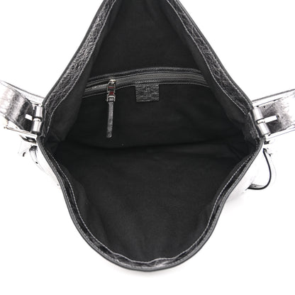 Givenchy Metallic Calfskin Medium Voyou Bag Silver 5 of 10