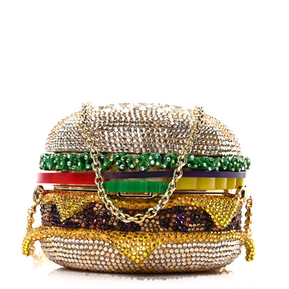 Judith Leiber Crystal Cheeseburger Minaudiere Clutch Multicolor 1 of 9